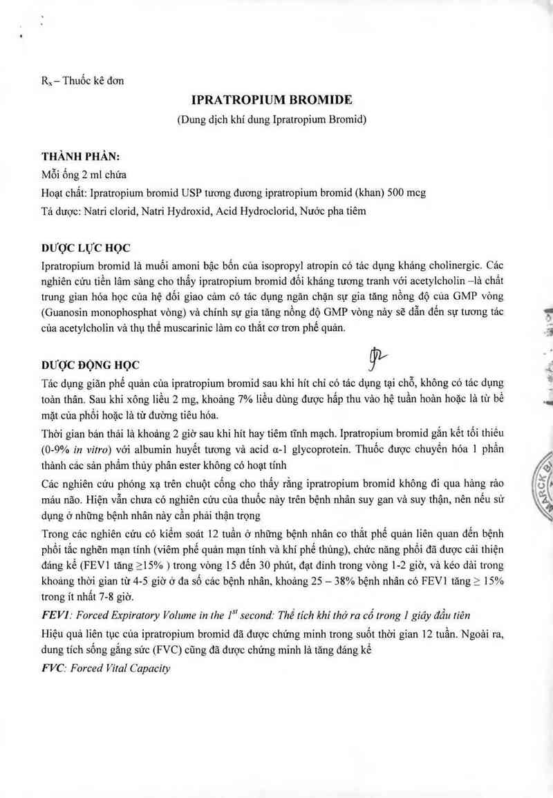 thông tin, cách dùng, giá thuốc Ipratropium Bromide - ảnh 4
