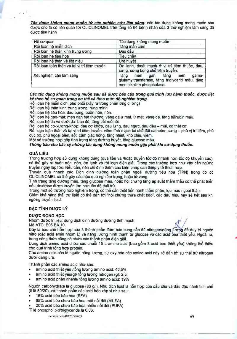 thông tin, cách dùng, giá thuốc OliClinomel N4-550 E - ảnh 9