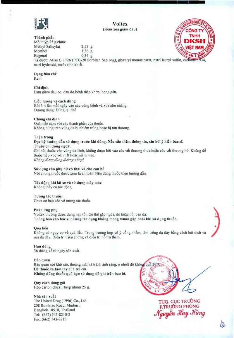 thông tin, cách dùng, giá thuốc Voltex - ảnh 4