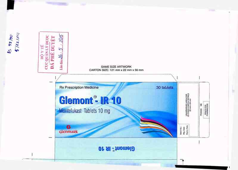 thông tin, cách dùng, giá thuốc Glemont-IR 10 - ảnh 0