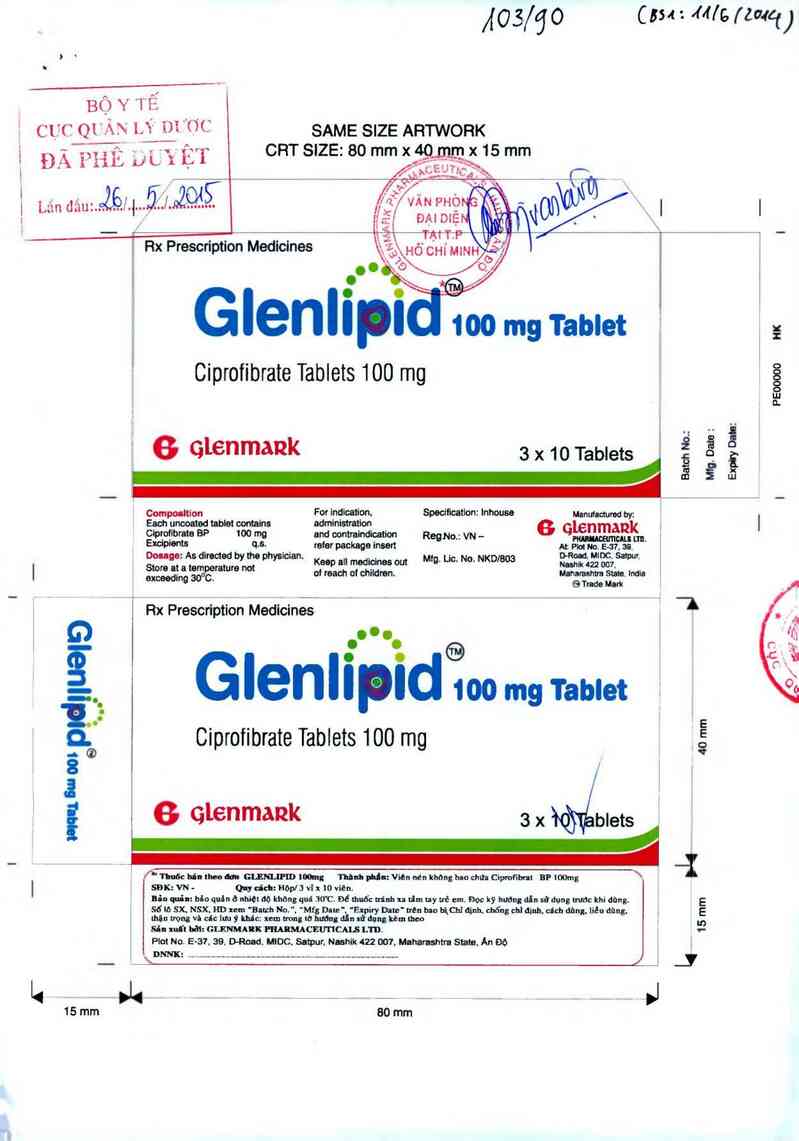 thông tin, cách dùng, giá thuốc Glenlipid - ảnh 0