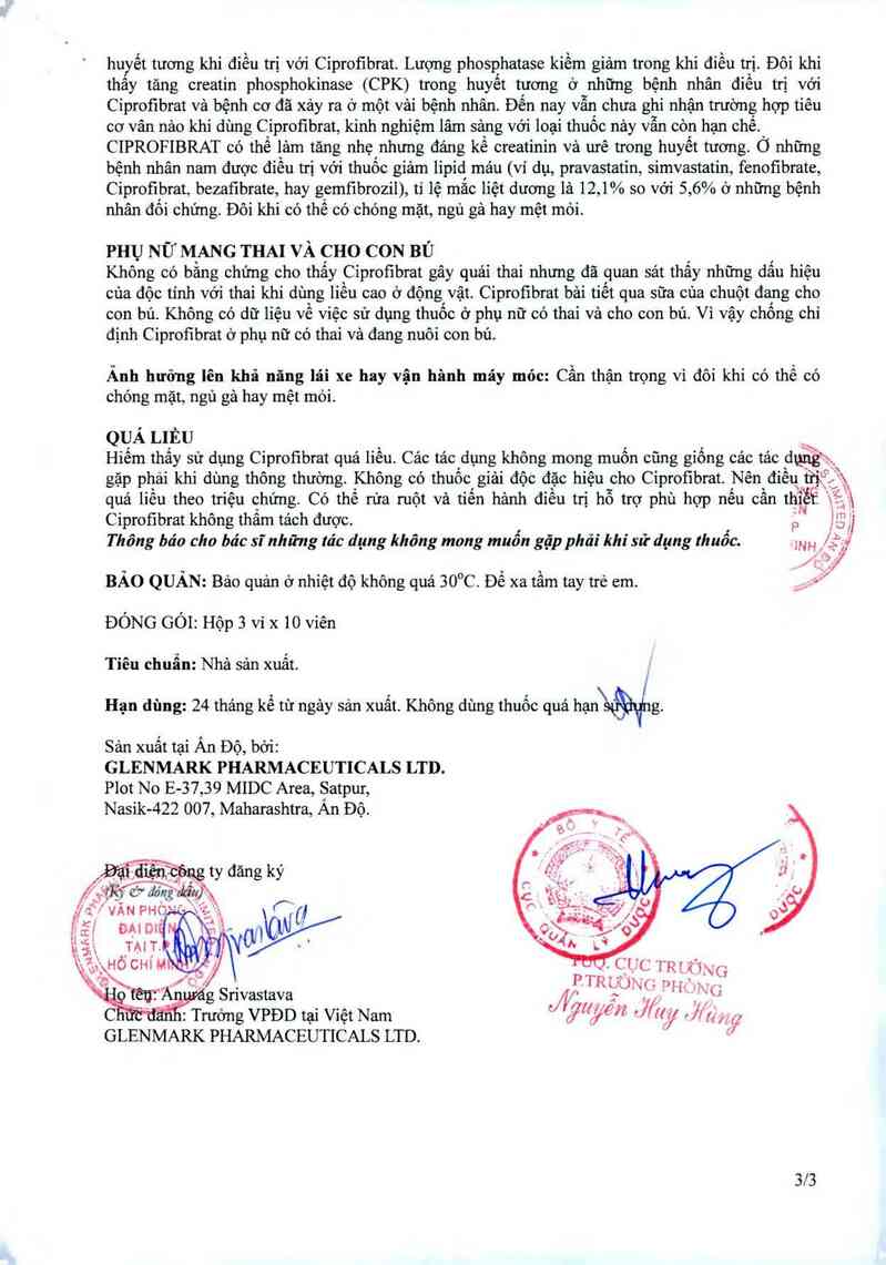 thông tin, cách dùng, giá thuốc Glenlipid - ảnh 7