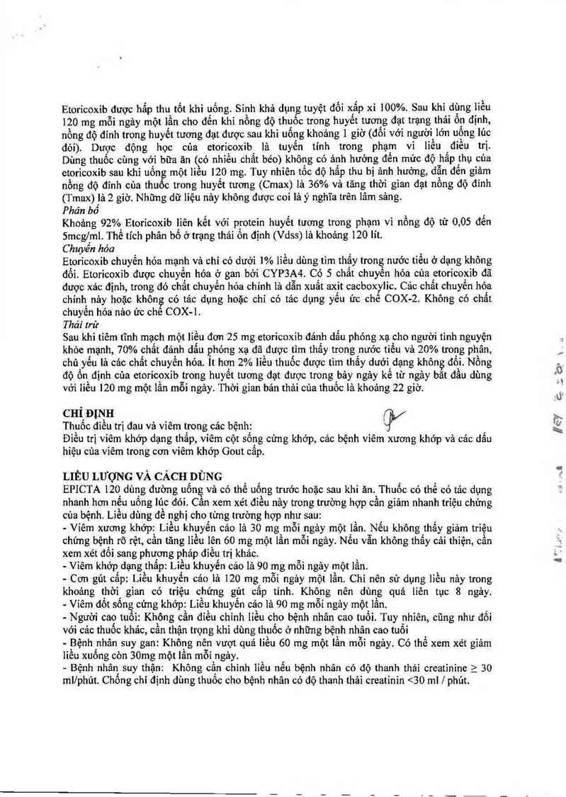 thông tin, cách dùng, giá thuốc Epicta 120 - ảnh 3