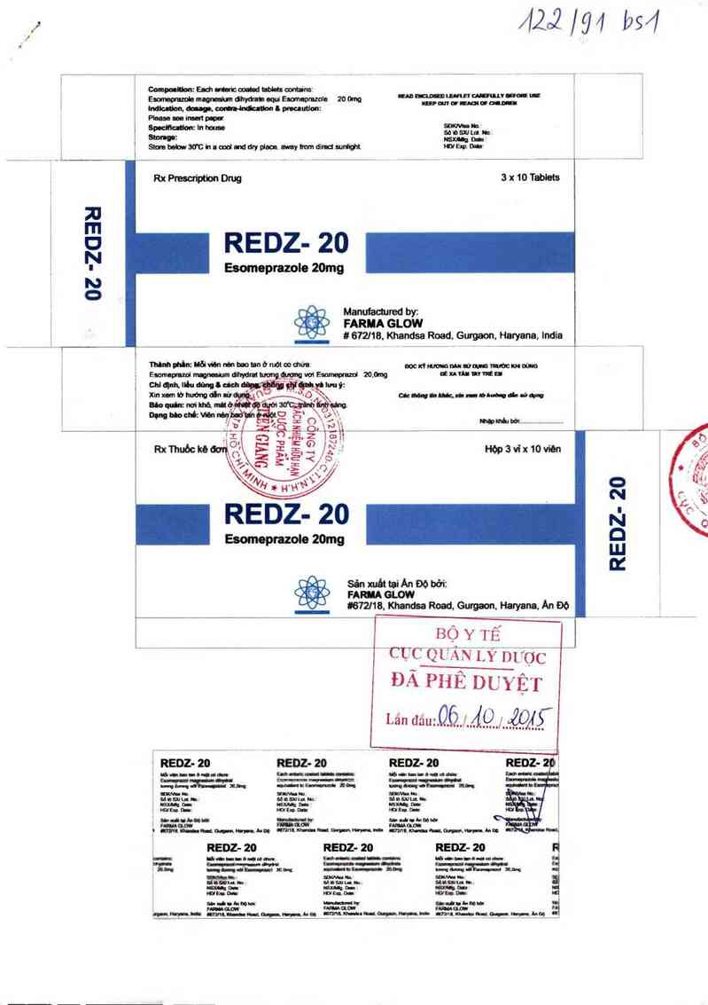 thông tin, cách dùng, giá thuốc Redz-20 - ảnh 0