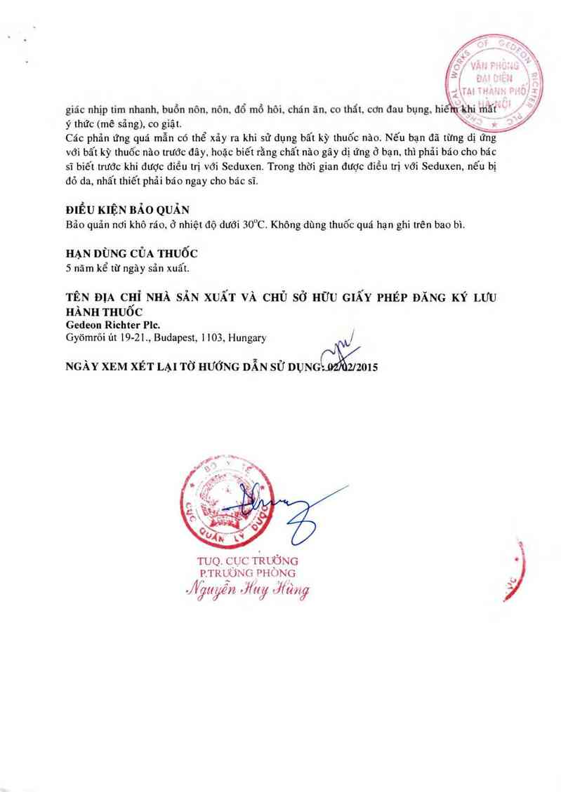 thông tin, cách dùng, giá thuốc Seduxen 5 mg - ảnh 7