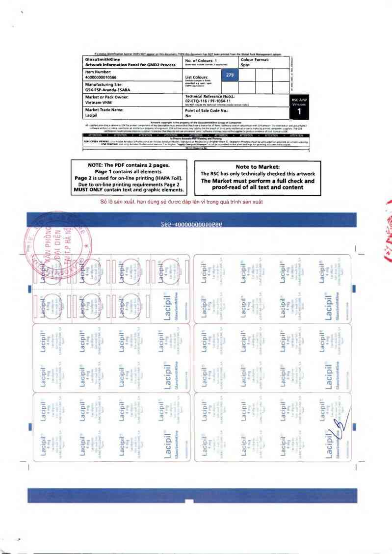 thông tin, cách dùng, giá thuốc Lacipil 4mg - ảnh 1