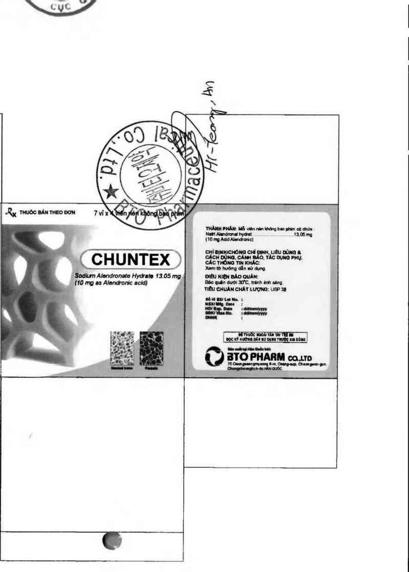 thông tin, cách dùng, giá thuốc Chuntex - ảnh 1