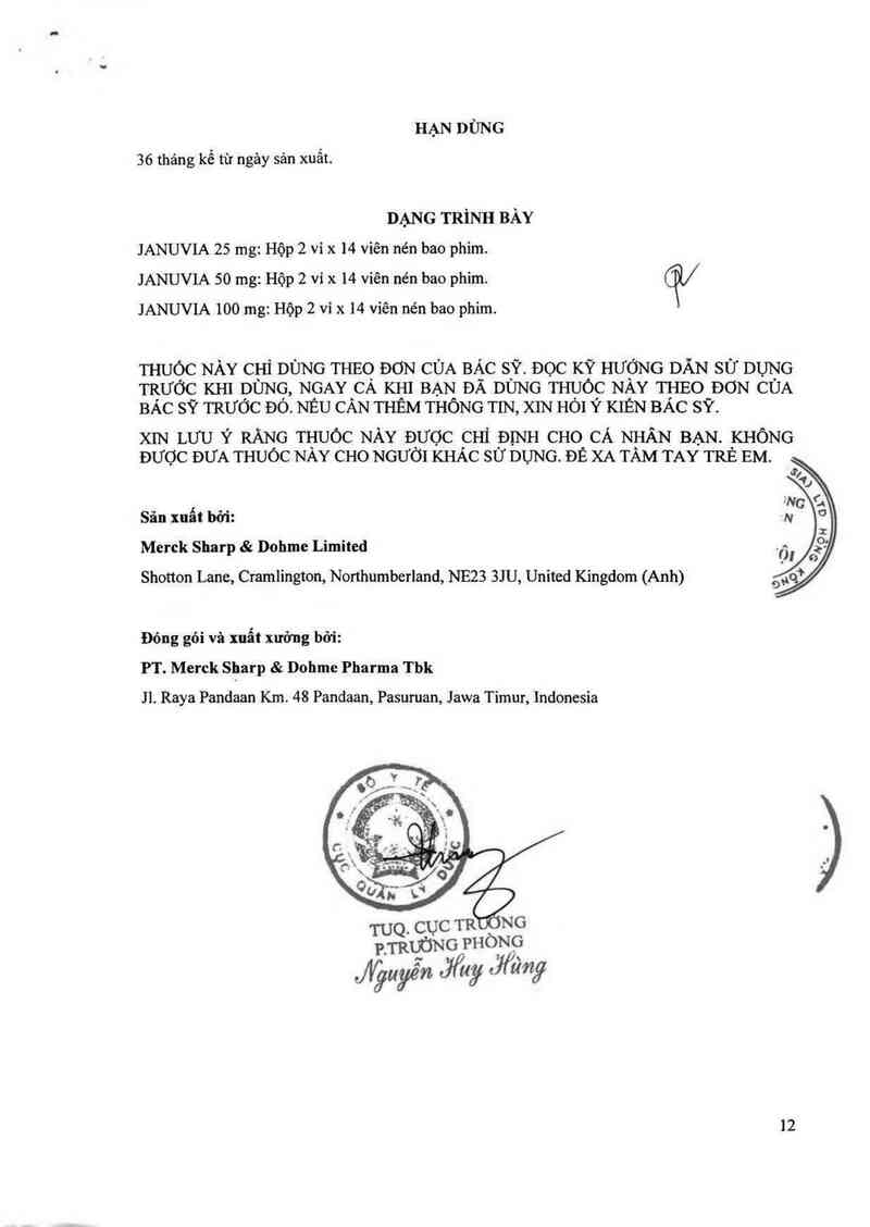 thông tin, cách dùng, giá thuốc Januvia 100mg - ảnh 13