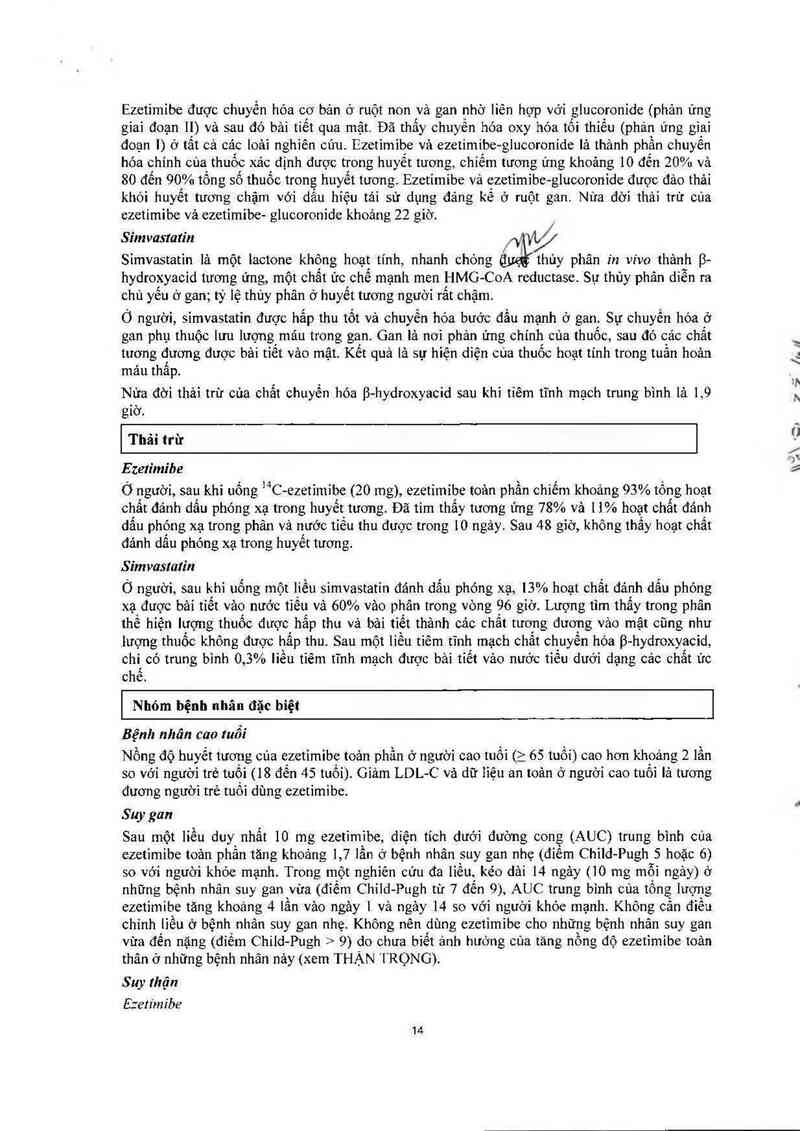 thông tin, cách dùng, giá thuốc Vytorin 10 mg/40 mg - ảnh 15