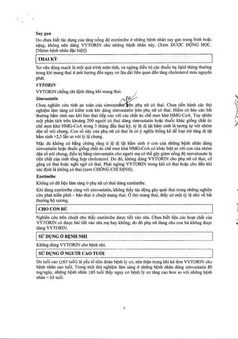 thông tin, cách dùng, giá thuốc Vytorin 10 mg/40 mg - ảnh 8