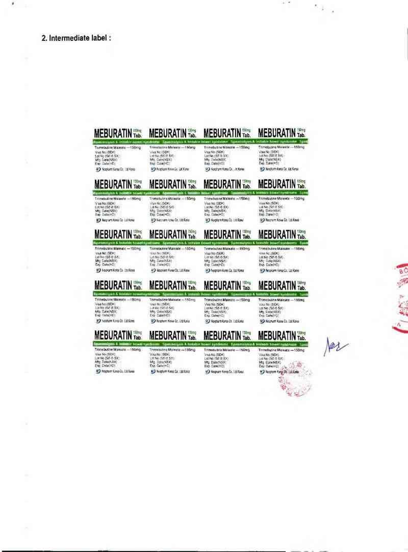 thông tin, cách dùng, giá thuốc Meburatin tablet 150mg - ảnh 1