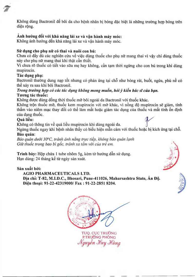 thông tin, cách dùng, giá thuốc Bactronil - ảnh 2