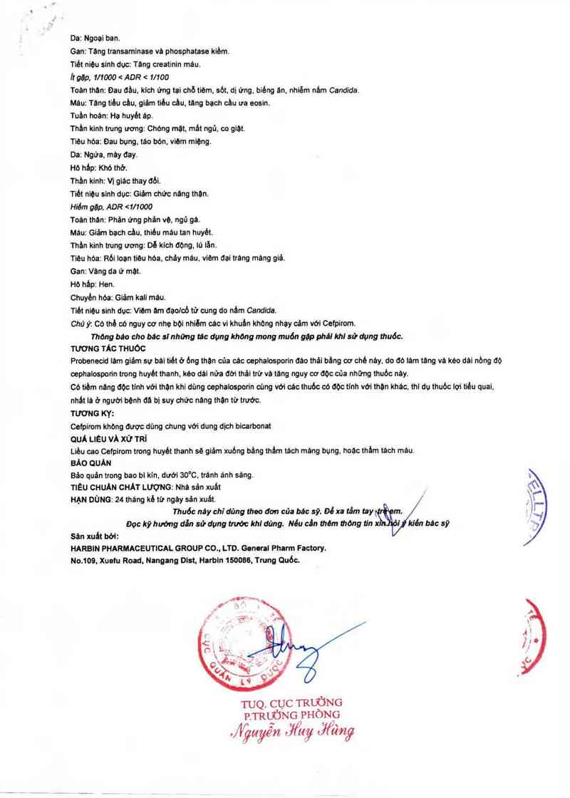 thông tin, cách dùng, giá thuốc Harpirom - ảnh 3