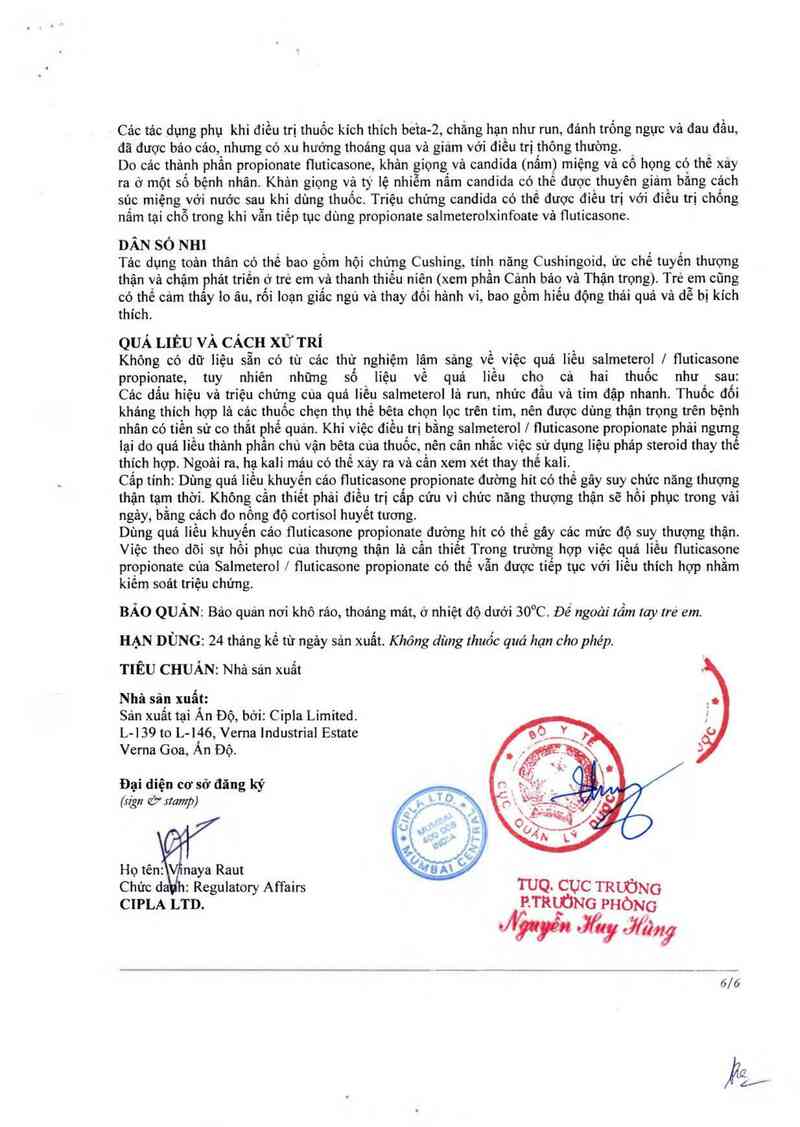 thông tin, cách dùng, giá thuốc Seroflo-50 (CFC Free) - ảnh 7