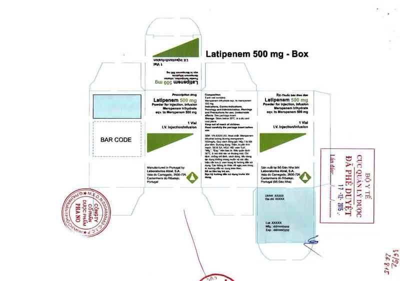 thông tin, cách dùng, giá thuốc Latipenem 500mg - ảnh 0
