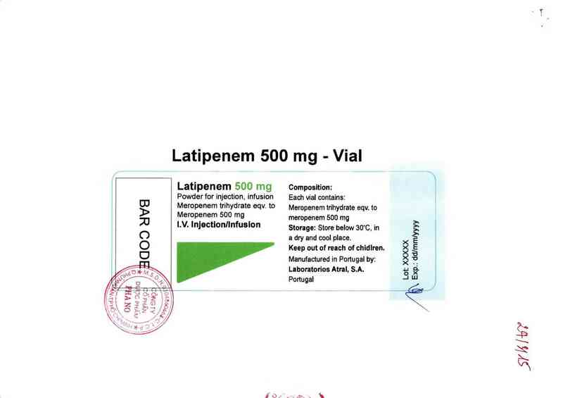 thông tin, cách dùng, giá thuốc Latipenem 500mg - ảnh 1