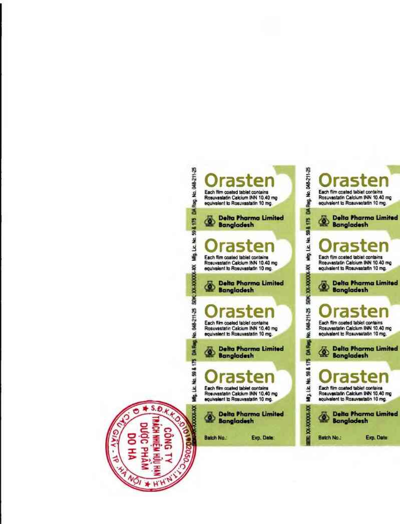 thông tin, cách dùng, giá thuốc Orasten - ảnh 1