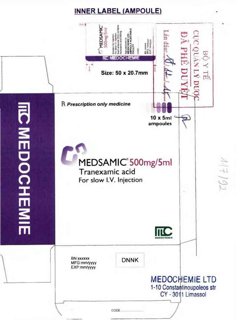 thông tin, cách dùng, giá thuốc Medsamic 500mg/5ml - ảnh 1