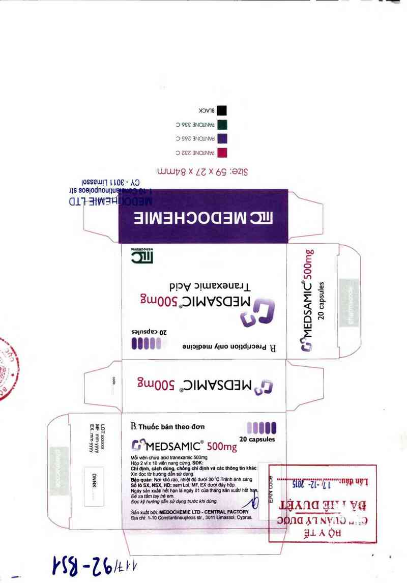 thông tin, cách dùng, giá thuốc Medsamic 500mg - ảnh 0