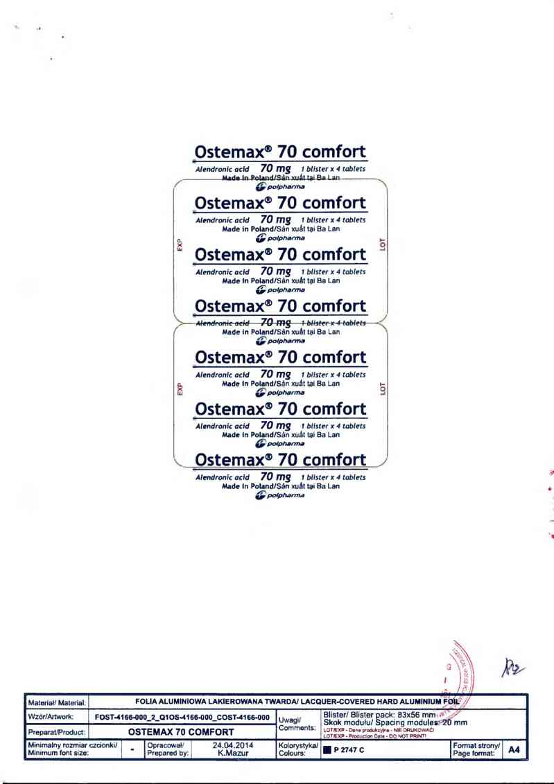 thông tin, cách dùng, giá thuốc Ostemax 70 comfort 70mg - ảnh 1