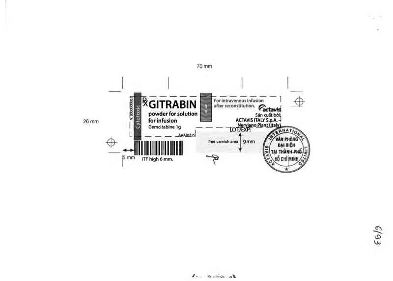thông tin, cách dùng, giá thuốc Gitrabin 1g - ảnh 2