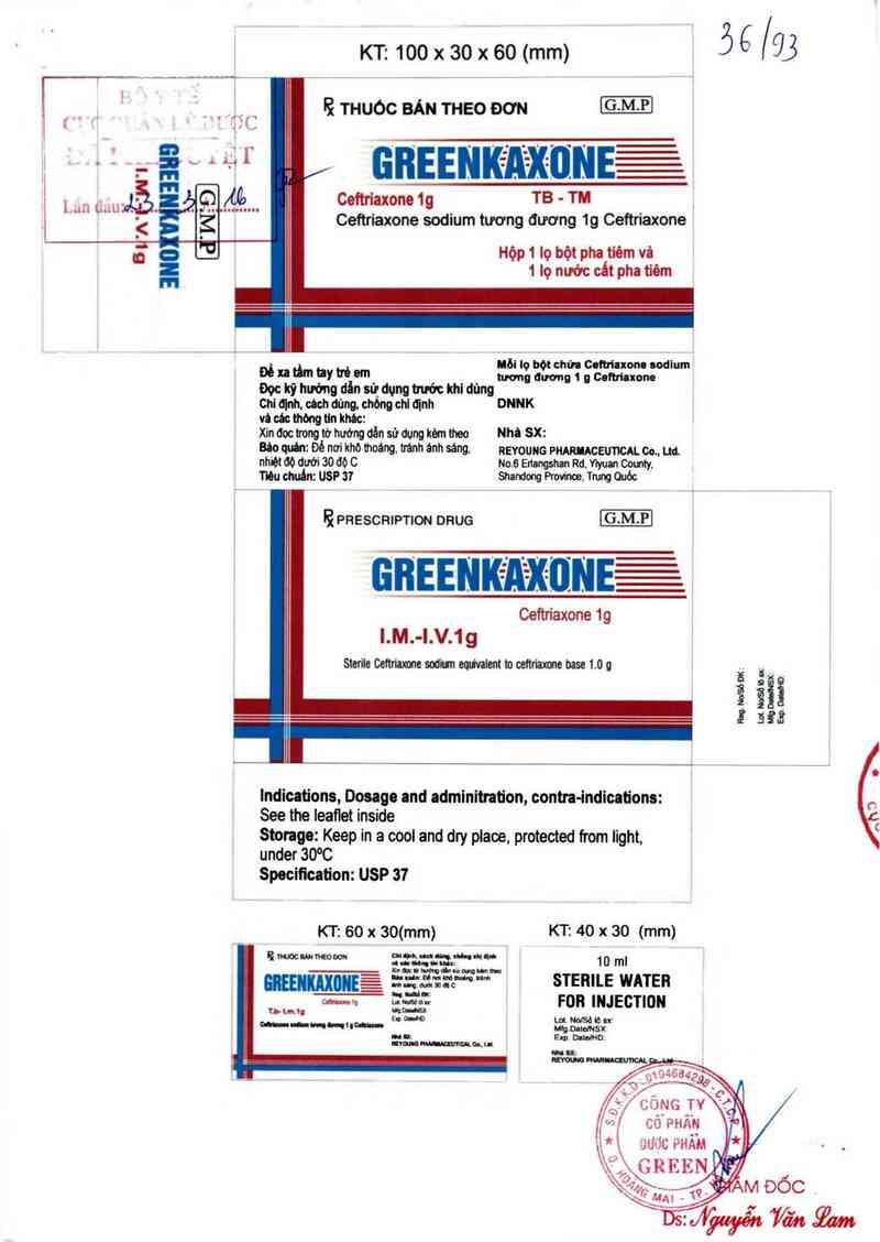 thông tin, cách dùng, giá thuốc Greenkaxone - ảnh 0