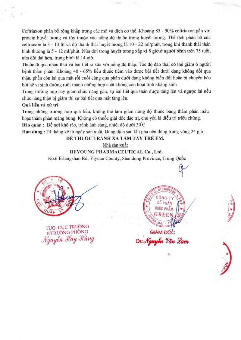thông tin, cách dùng, giá thuốc Greenkaxone - ảnh 6