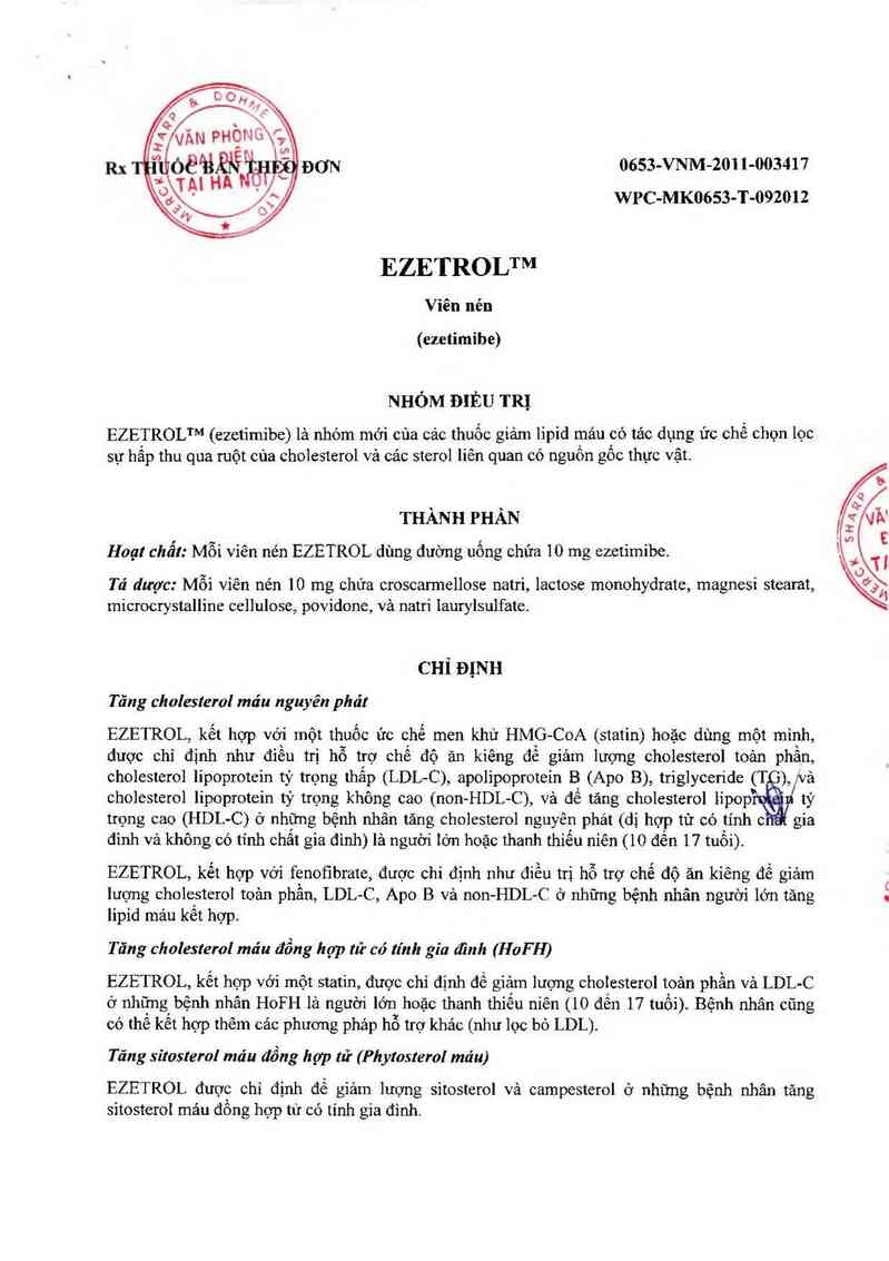 thông tin, cách dùng, giá thuốc Ezetrol - ảnh 3