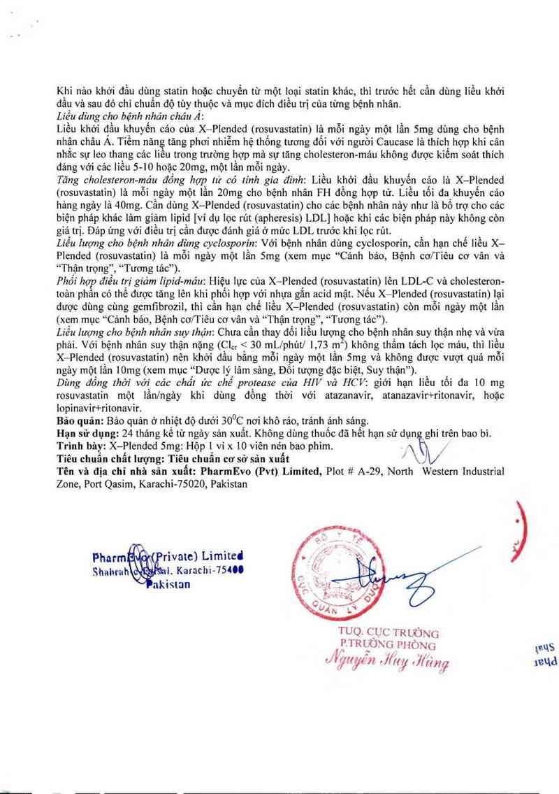 thông tin, cách dùng, giá thuốc X-Plended Tablet 5mg - ảnh 6