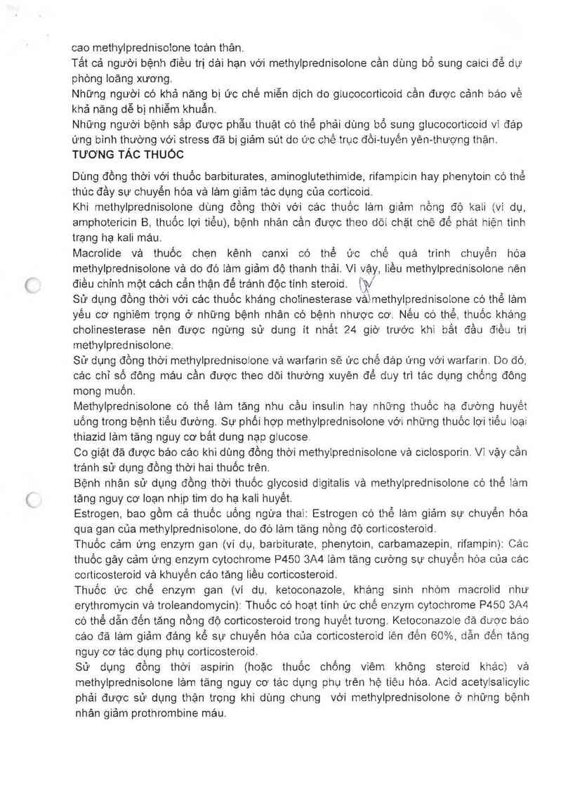 thông tin, cách dùng, giá thuốc Methylprednisolone Sopharma - ảnh 10
