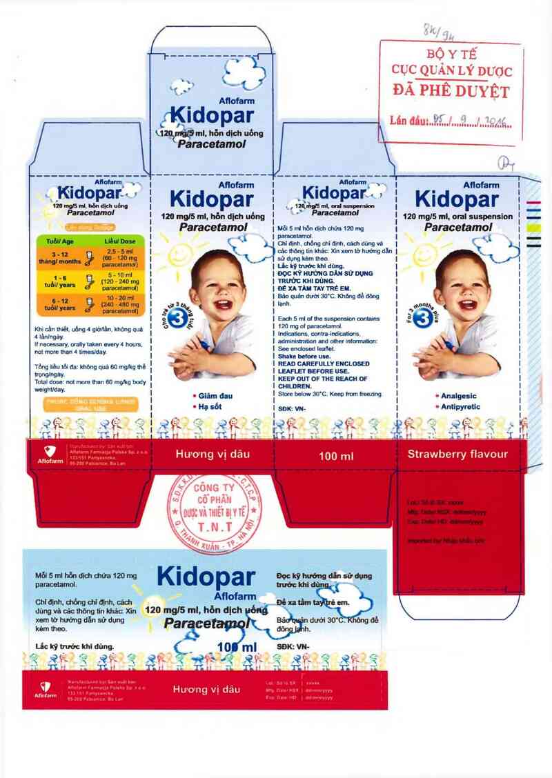 thông tin, cách dùng, giá thuốc Kidopar - ảnh 0