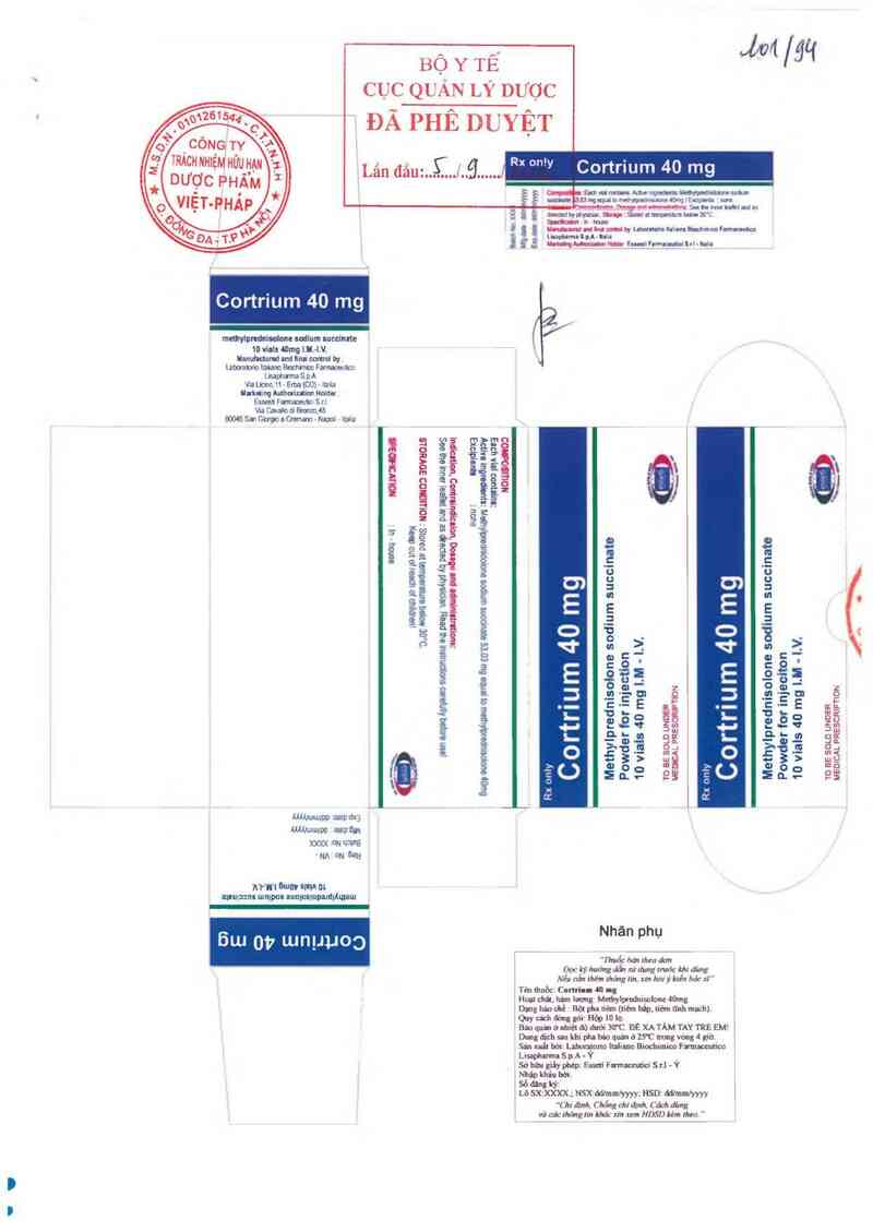 thông tin, cách dùng, giá thuốc Cortrium 40mg - ảnh 0