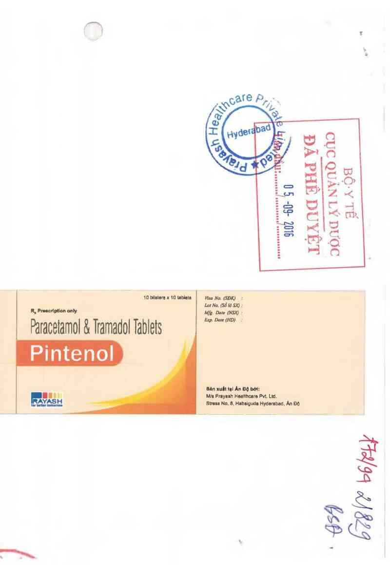 thông tin, cách dùng, giá thuốc Pintenol - ảnh 1