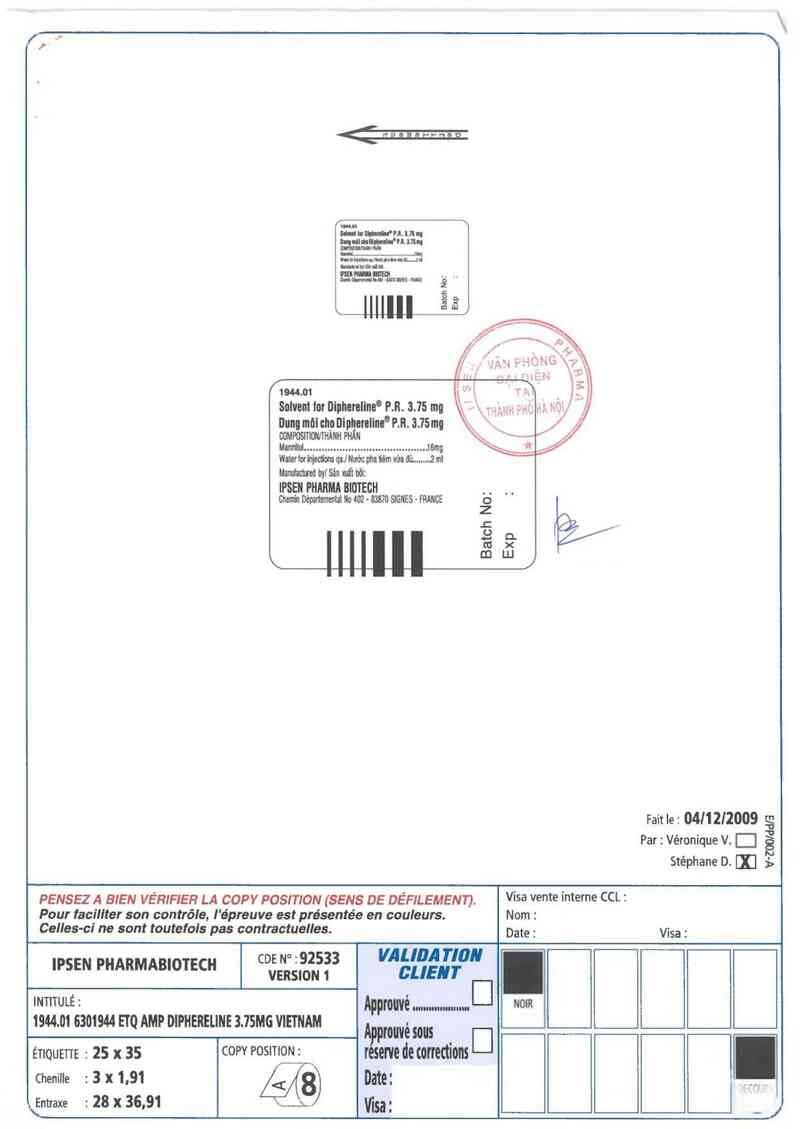 thông tin, cách dùng, giá thuốc Diphereline P.R 3,75 mg - ảnh 1
