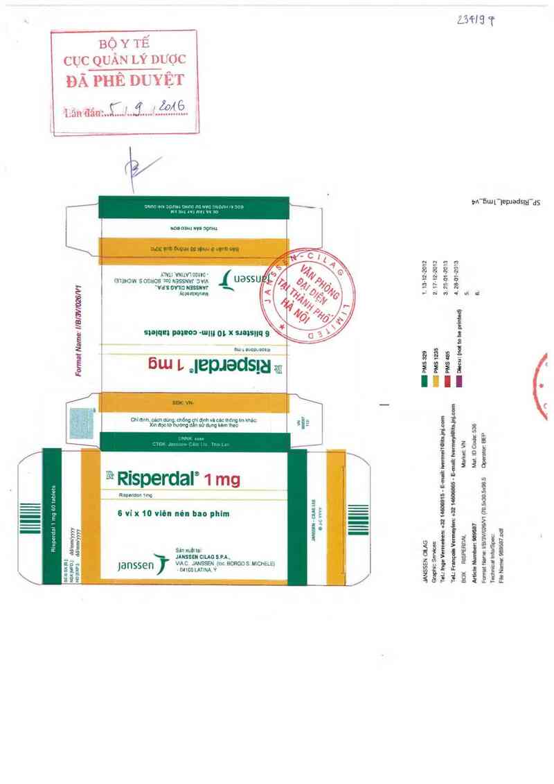 thông tin, cách dùng, giá thuốc Risperdal - ảnh 0