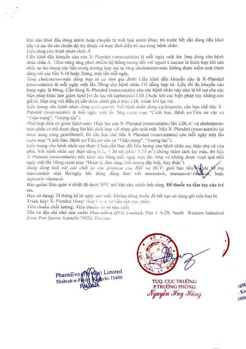 thông tin, cách dùng, giá thuốc X-Plended Tablet 10mg - ảnh 6