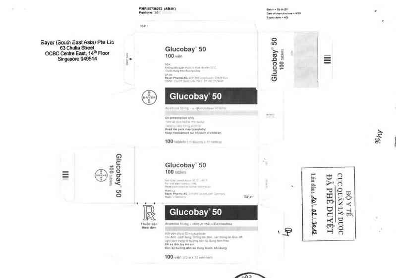 thông tin, cách dùng, giá thuốc Glucobay 50mg - ảnh 0