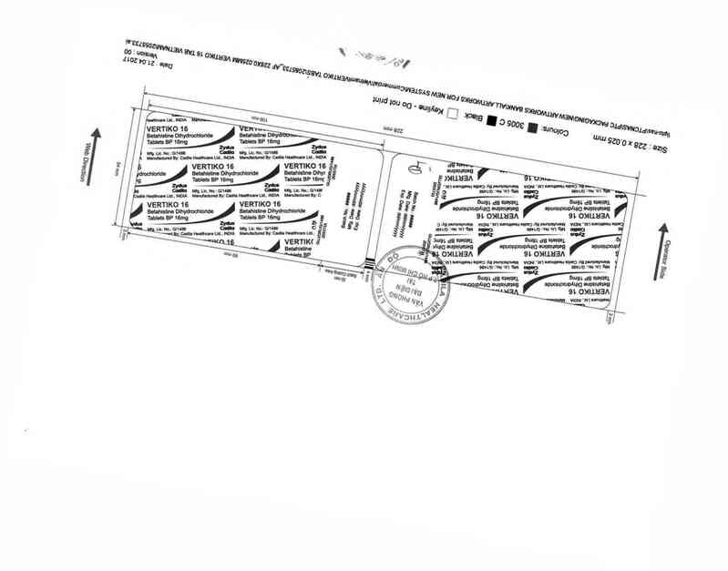thông tin, cách dùng, giá thuốc Vertiko 16 - ảnh 1