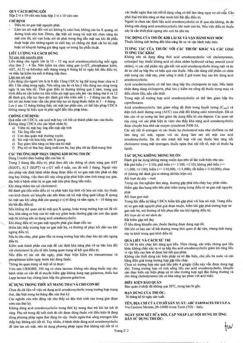 thông tin, cách dùng, giá thuốc Ursobil - ảnh 6