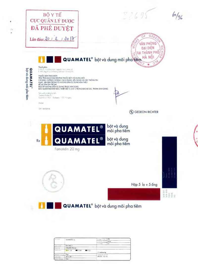 thông tin, cách dùng, giá thuốc Quamatel - ảnh 0