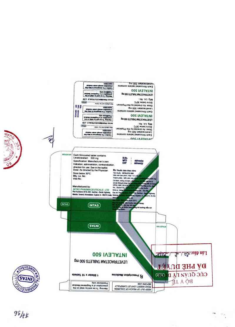 thông tin, cách dùng, giá thuốc Intalevi 500 - ảnh 0