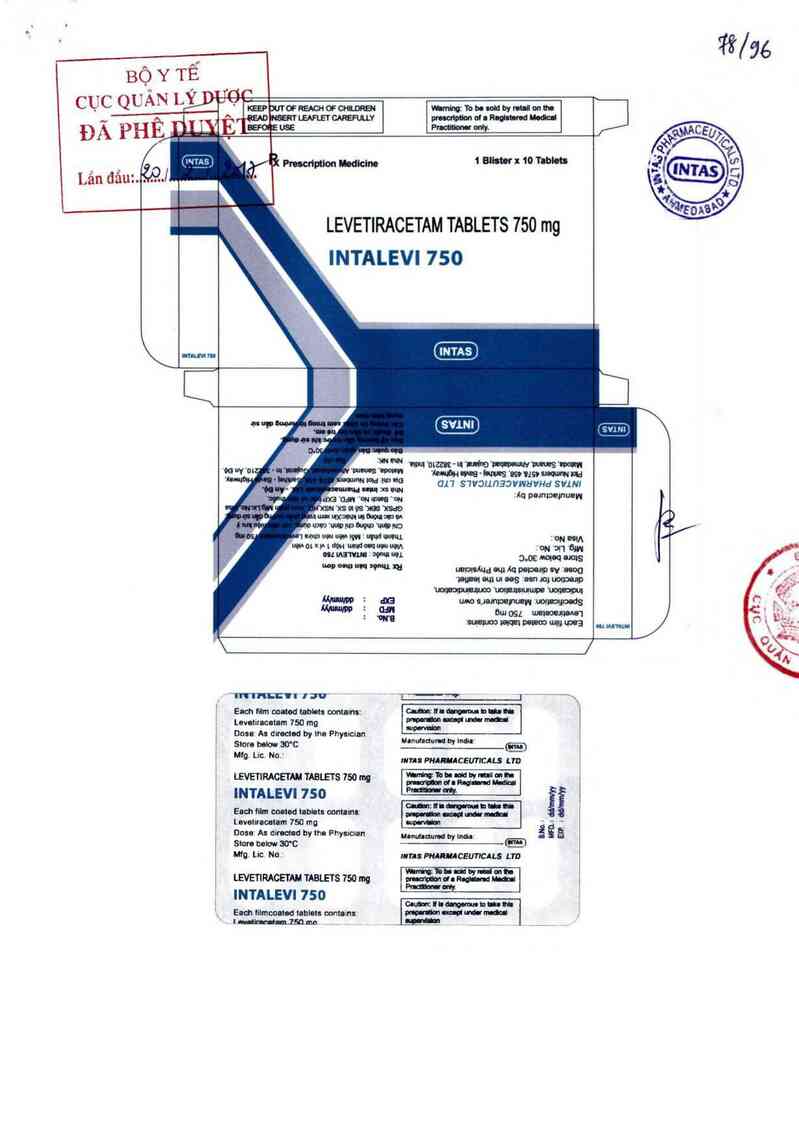 thông tin, cách dùng, giá thuốc Intalevi 750 - ảnh 0
