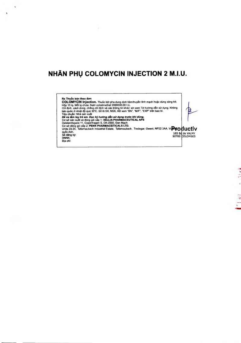 thông tin, cách dùng, giá thuốc Colomycin Injection - ảnh 2