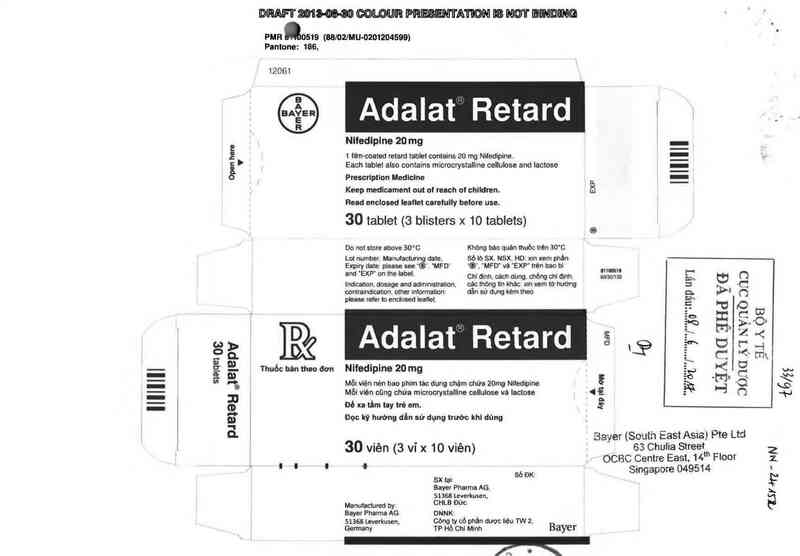 thông tin, cách dùng, giá thuốc Adalat retard - ảnh 0