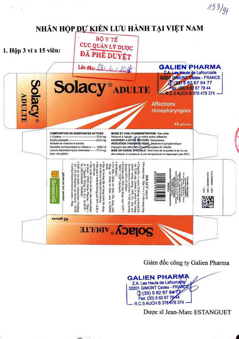 thông tin, cách dùng, giá thuốc Solacy Adulte - ảnh 0