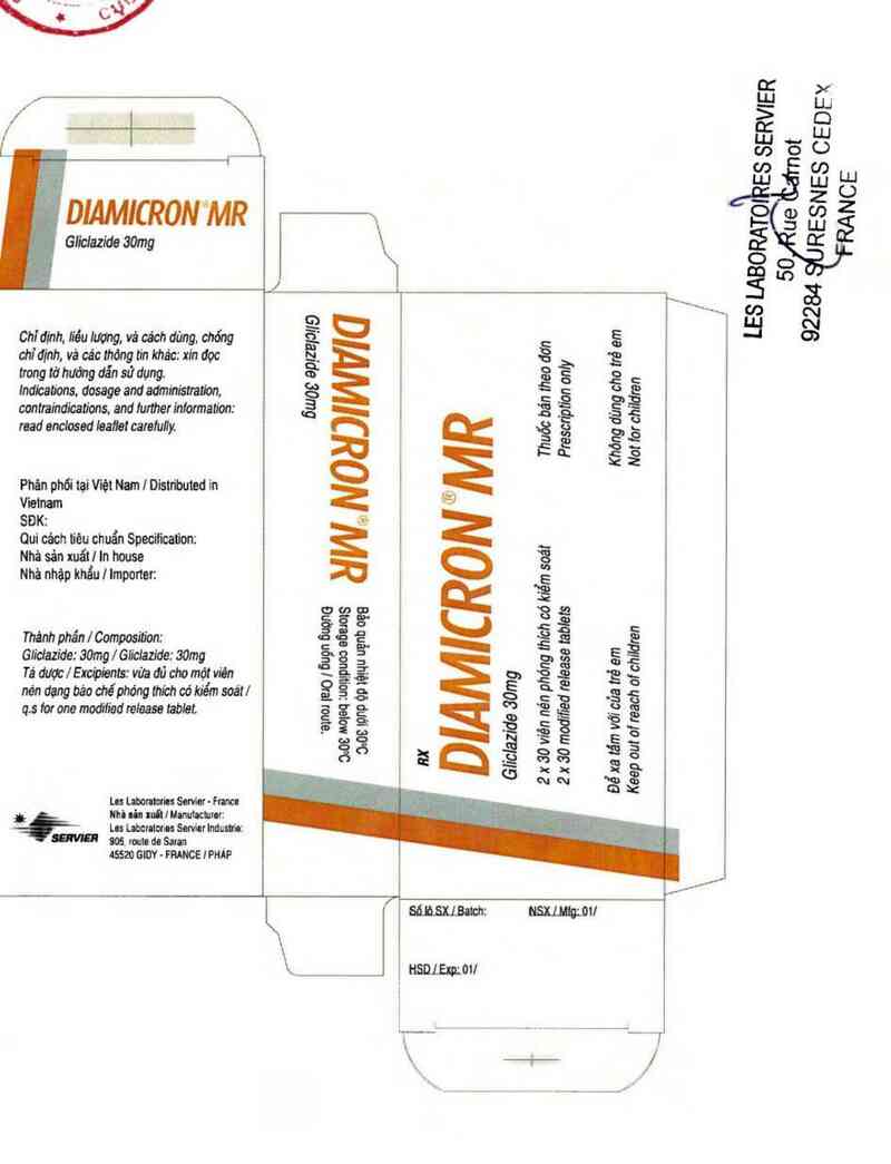 thông tin, cách dùng, giá thuốc Diamicron MR - ảnh 1