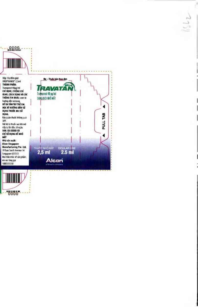 thông tin, cách dùng, giá thuốc Travatan - ảnh 1