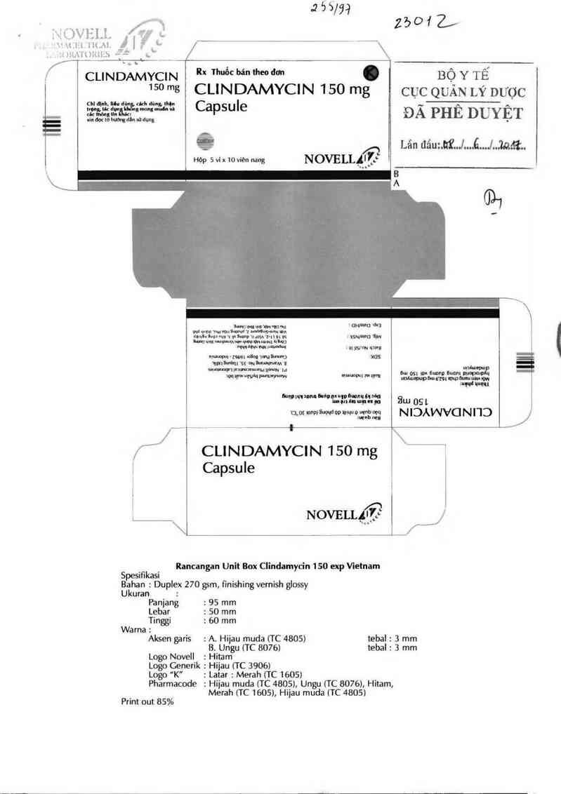 thông tin, cách dùng, giá thuốc Clindamycin - ảnh 0