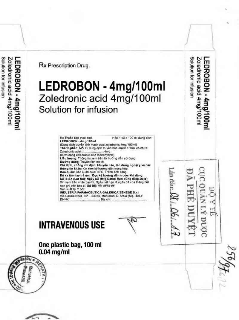 thông tin, cách dùng, giá thuốc Ledrobon - 4mg/100ml - ảnh 1