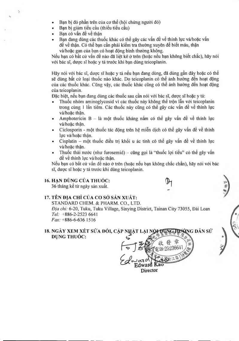 thông tin, cách dùng, giá thuốc Tilatep for I.V. Injection 200mg - ảnh 5